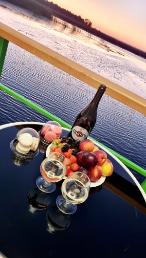 Дом с сауной на воде в час