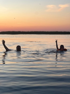 Дом с сауной на воде в час